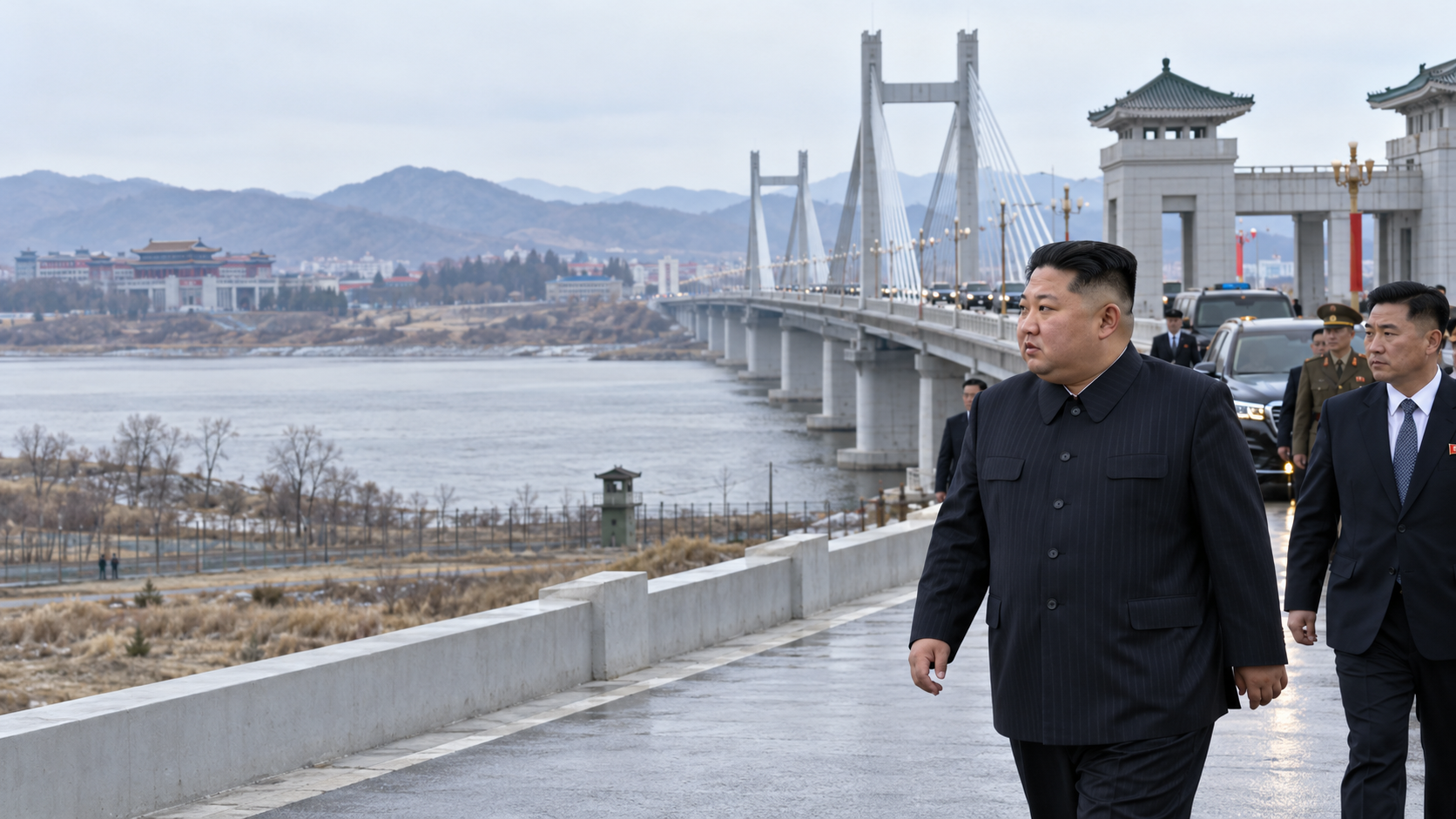 Kim Jong Un Dilaporkan Masuk China Lewat Jembatan Baru