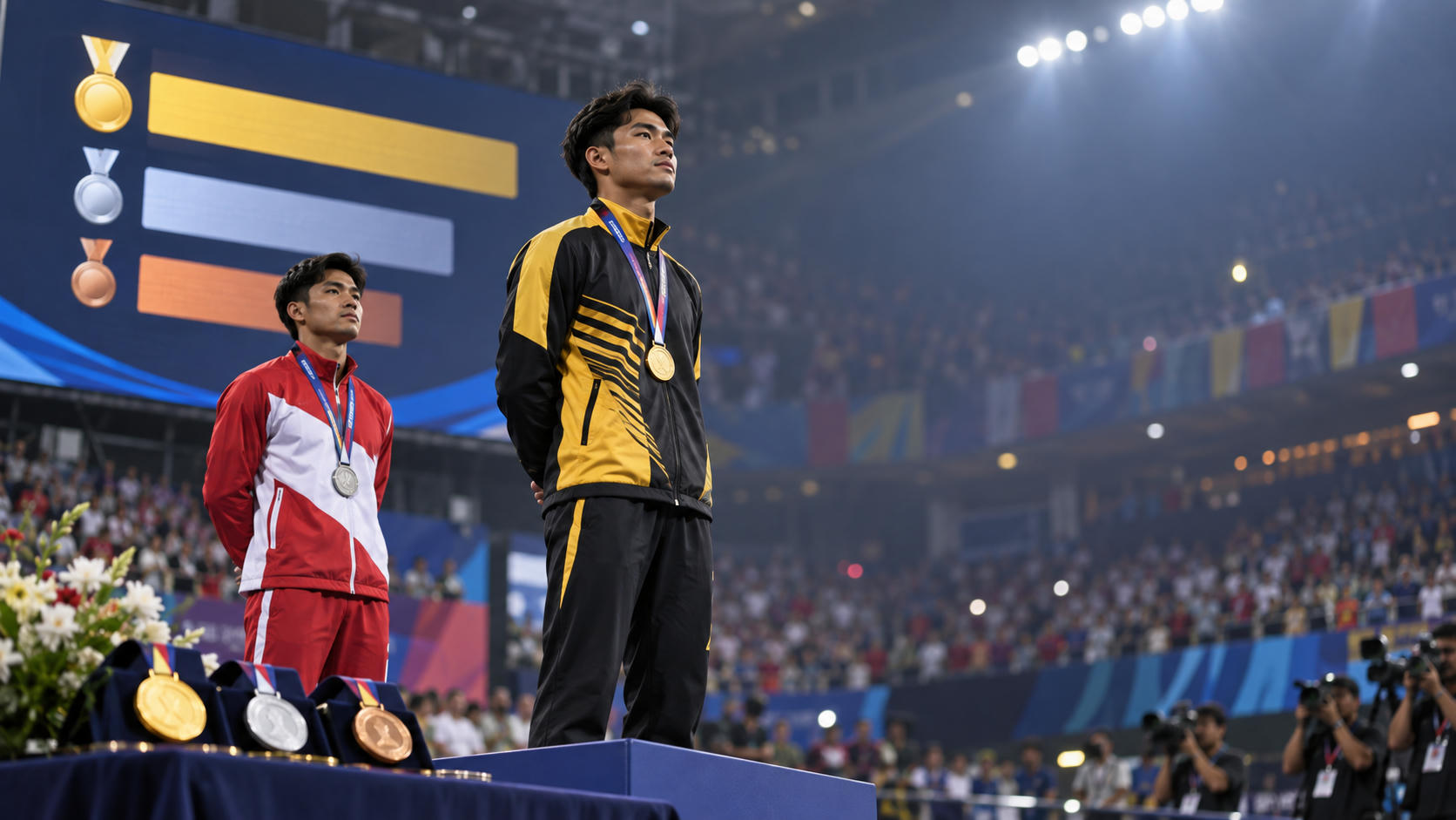 Klasemen Medali Asian Games 2026: Indonesia vs Malaysia