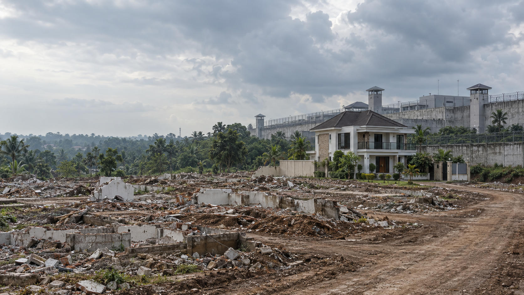 Klaster Mewah Lapas Cibinong: Satu Rumah Belum Dirobohkan