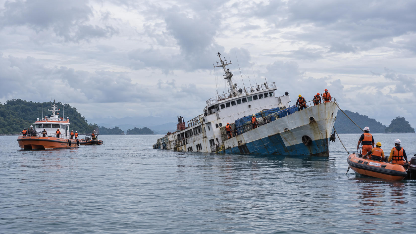 KM Virgo Menyentuh Dasar Perairan, Basarnas Minta Salvage