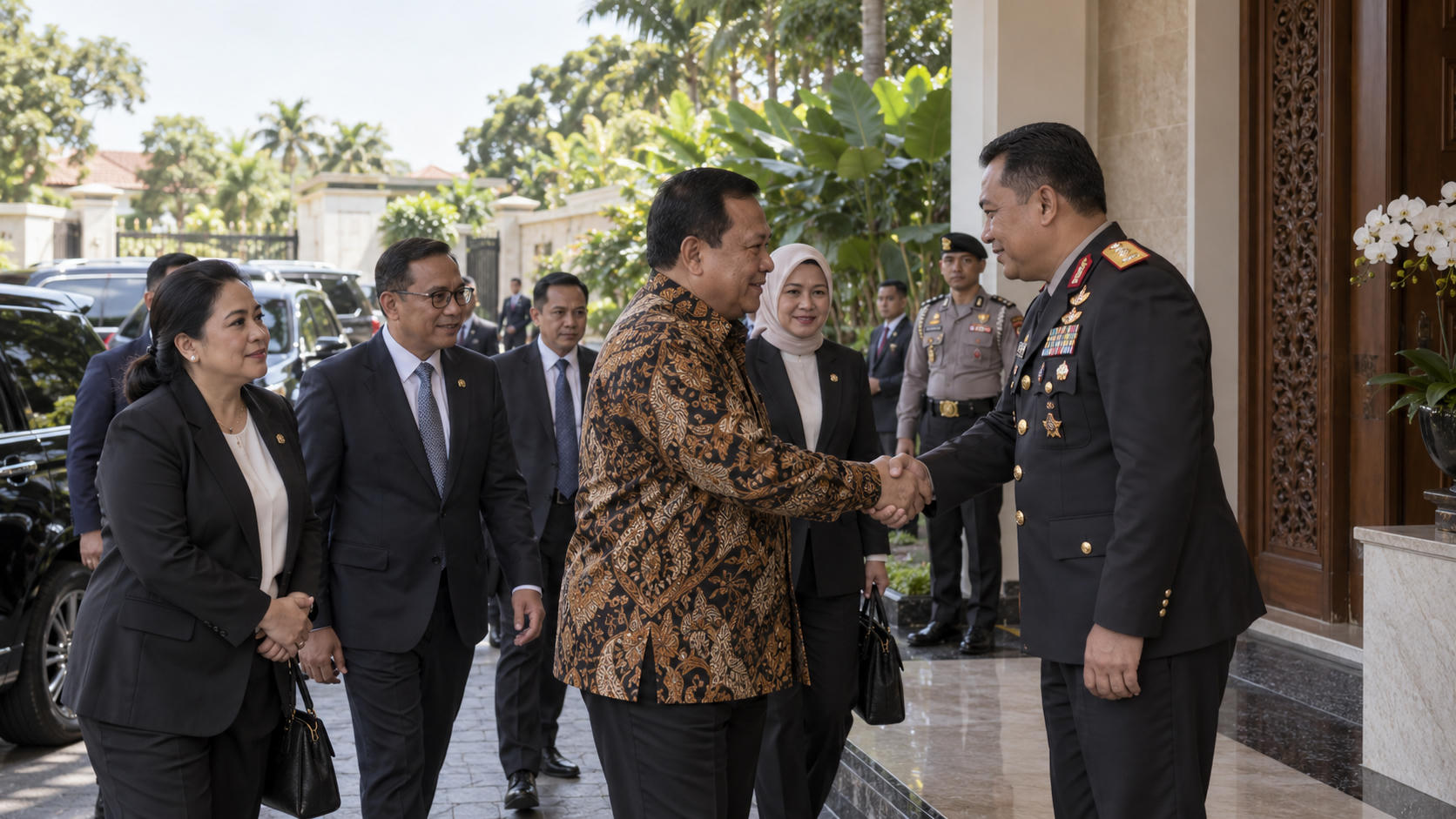 Komisi III DPR Kunjungi Kediaman Kapolri Jenderal Suyudi