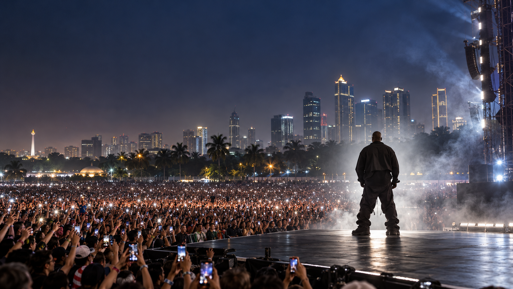 Konser Kanye West Jakarta Tarik Penonton dari 80 Negara