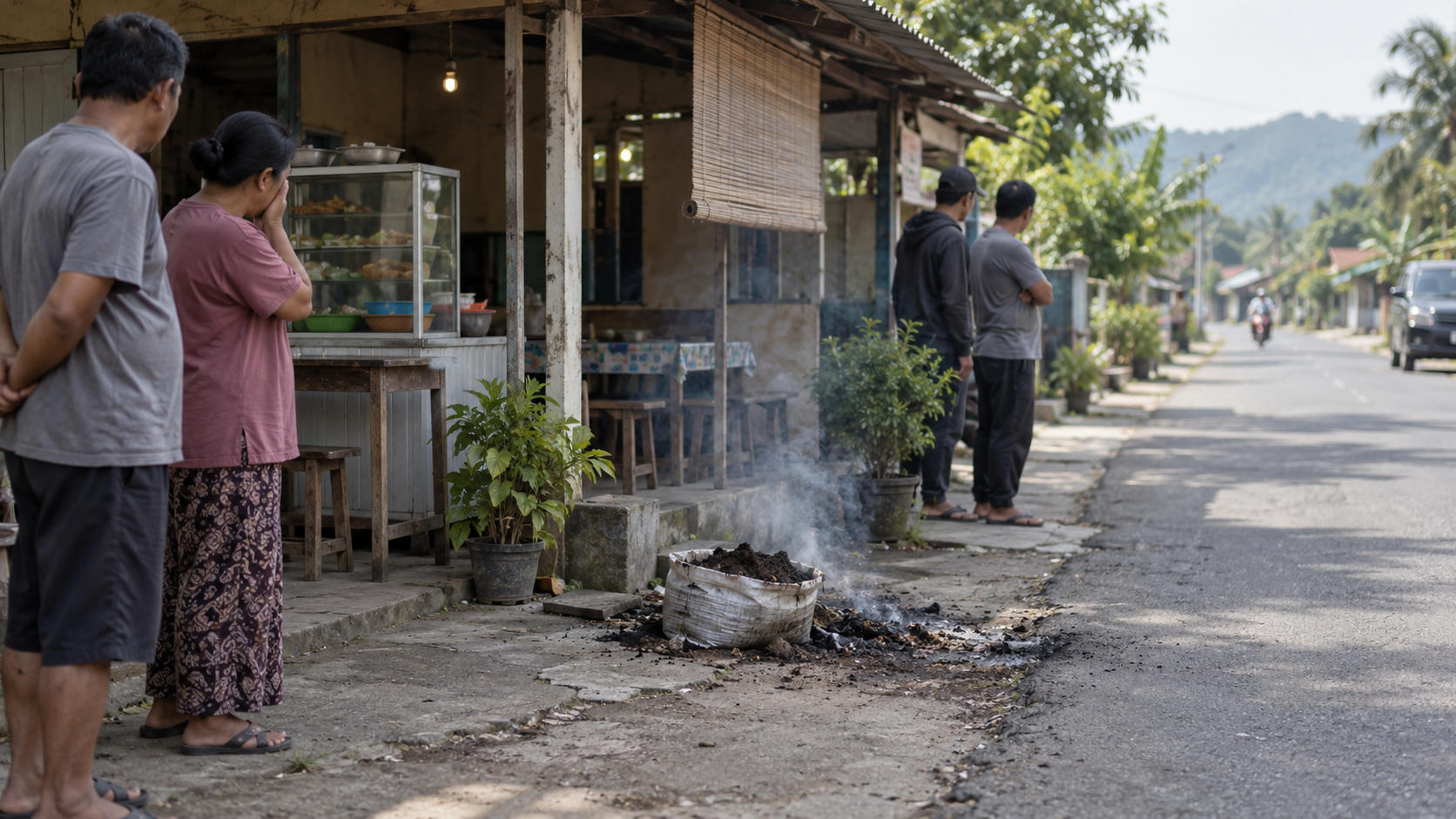 Kronologi Tanah Kuburan Dikirim ke Warung Nunung