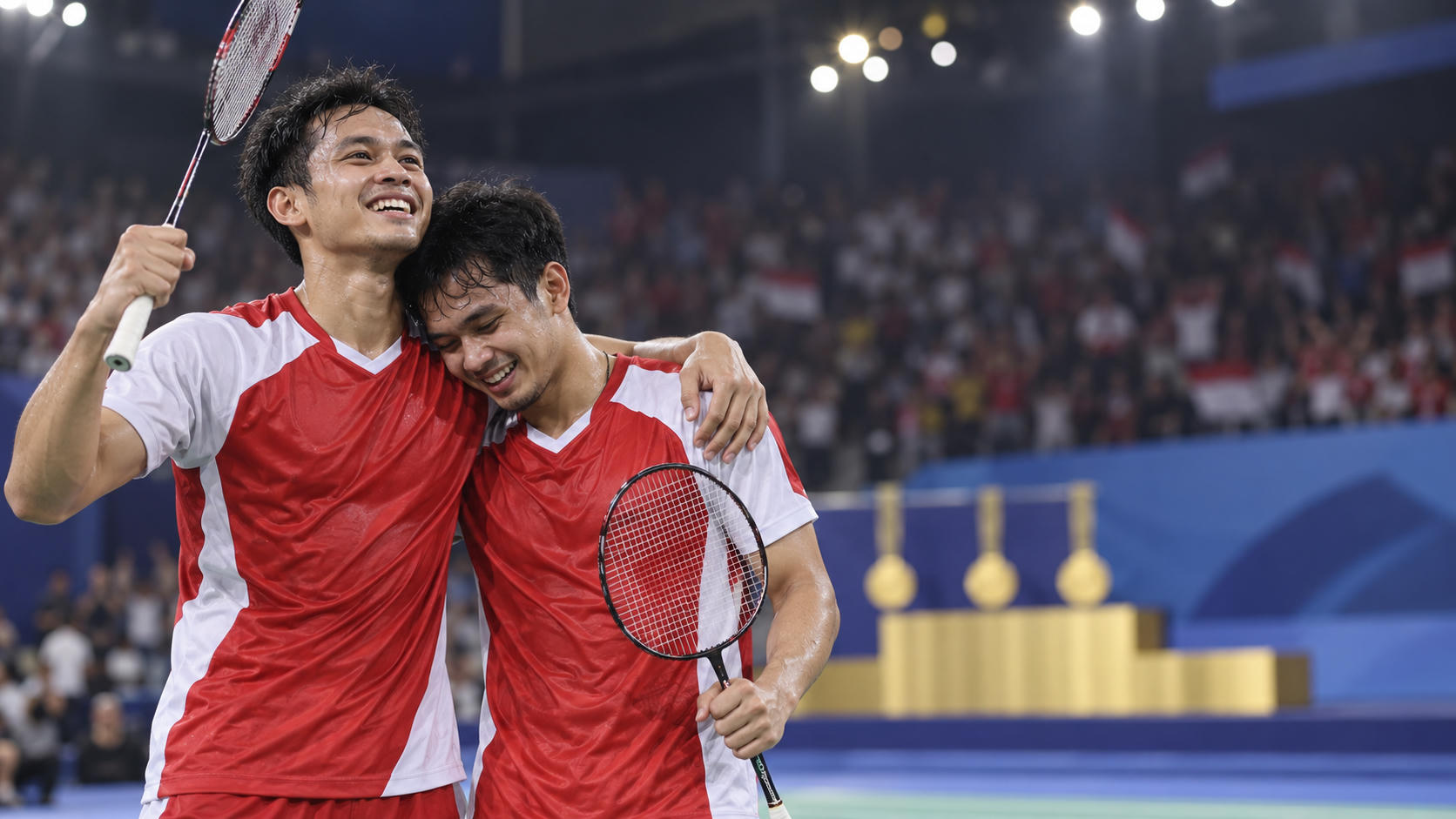Leo/Daniel Raih Emas Asian Games setelah Bongkar Pasang