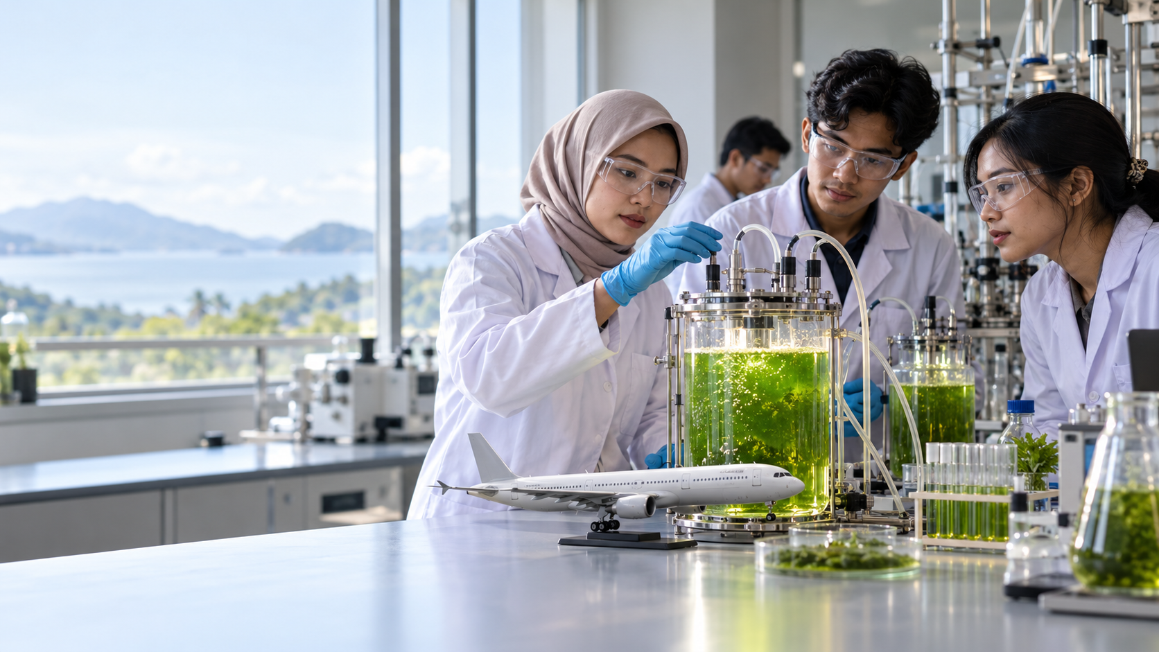 Mahasiswa UNAIR Finalis PIMNAS 39 Usung Mikroalga