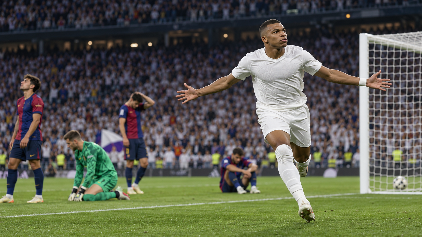 Mbappe Cetak Brace, Real Madrid Kalahkan Barcelona 2-1