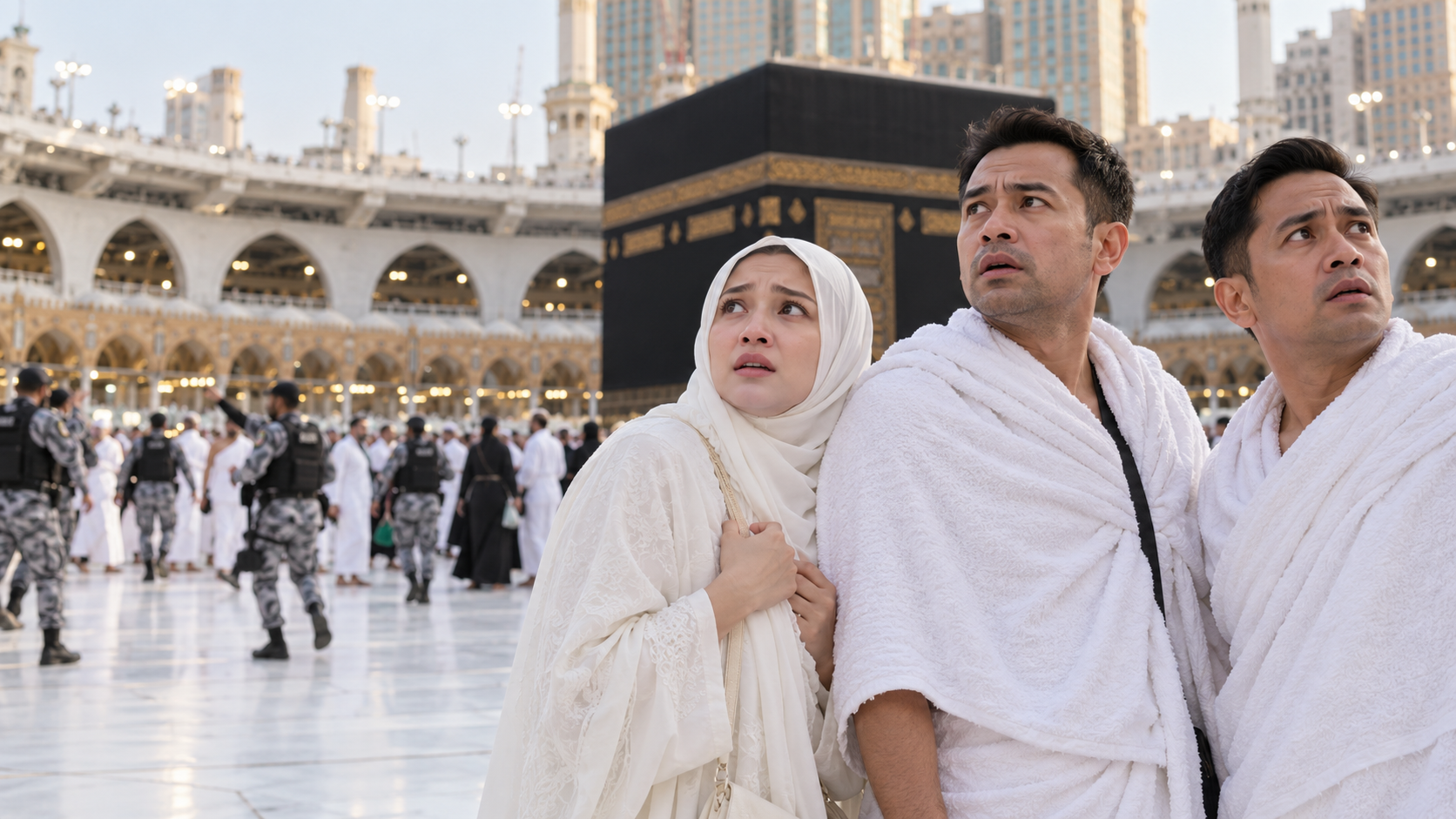 Meisita, Raffi, dan Irfan Hakim Tegang saat Umrah