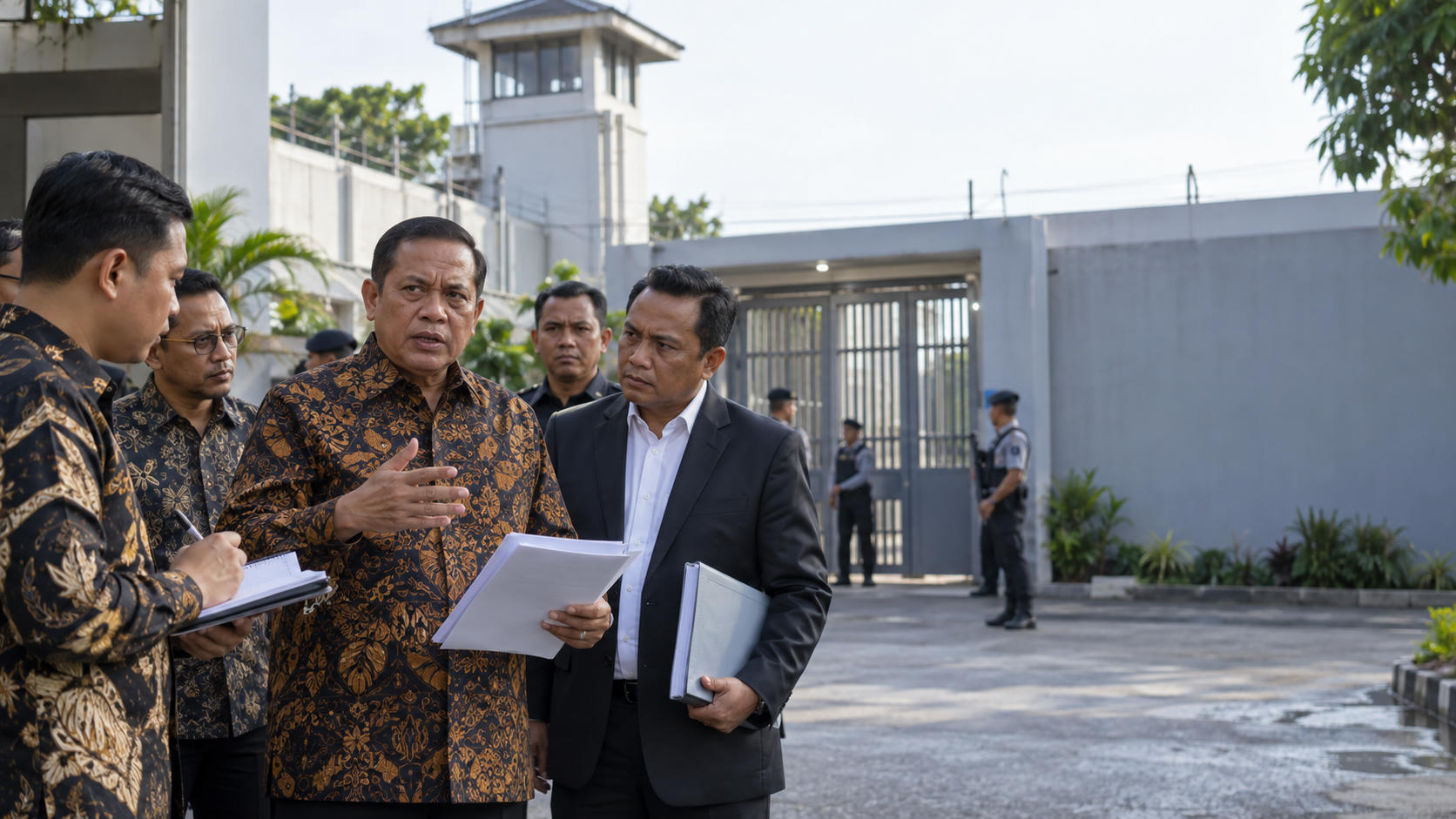 Menko Yusril Bahas Temuan Klaster Mewah Lapas Cibinong