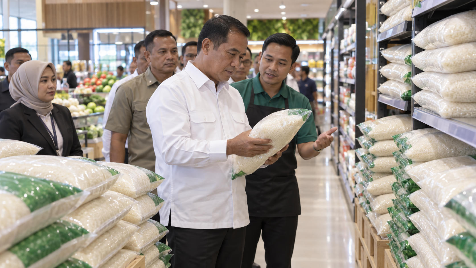Mentan Pastikan Stok Beras Premium Aman di Ritel