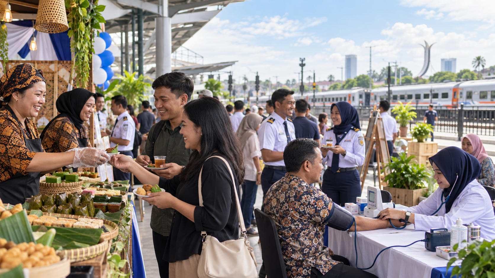 Mini Fair KAI Daop 8 Hadirkan Kuliner dan Cek Kesehatan