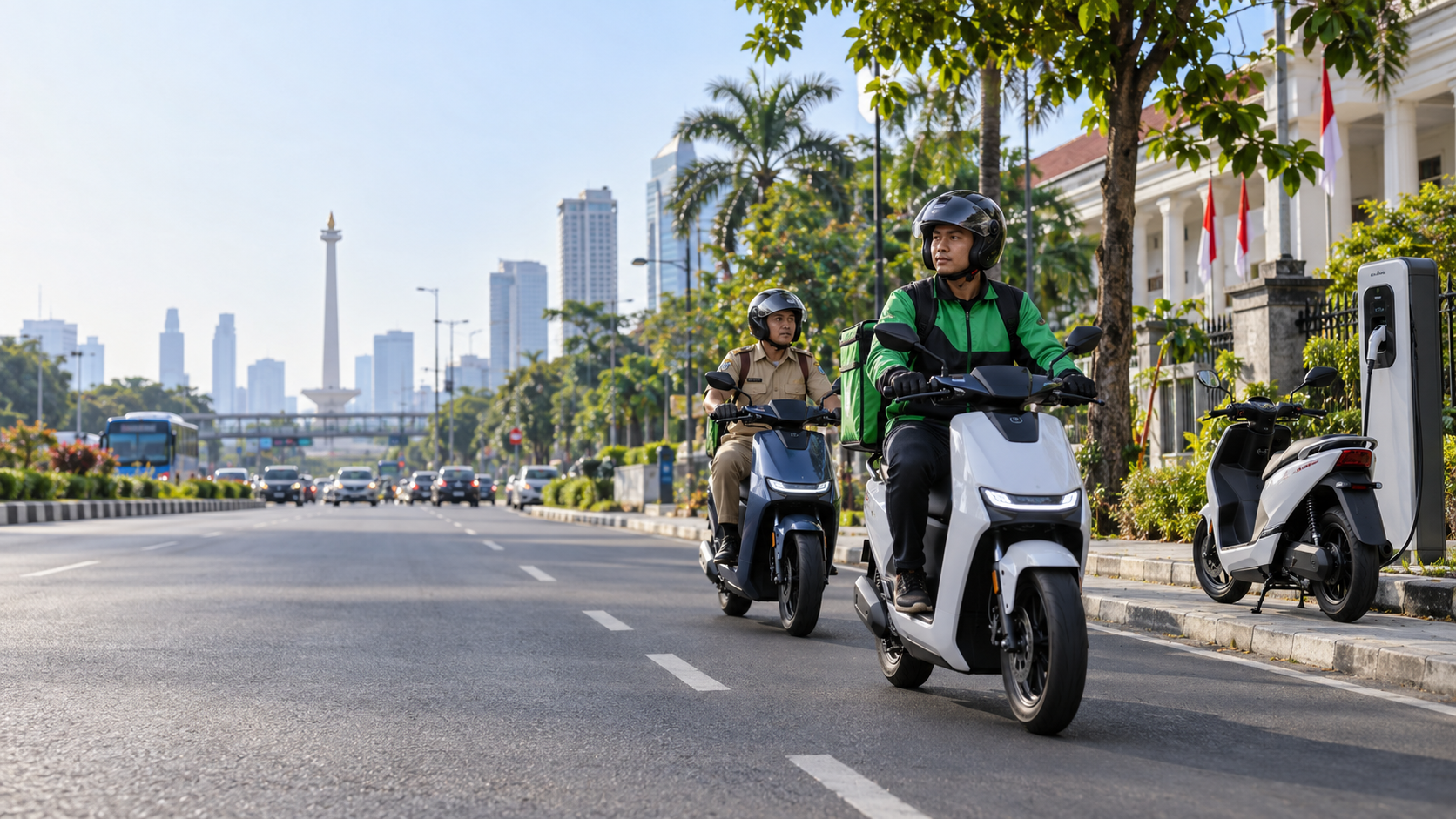 Mulai 2027, Kendaraan Dinas dan Ojol Beralih ke Motor Listrik