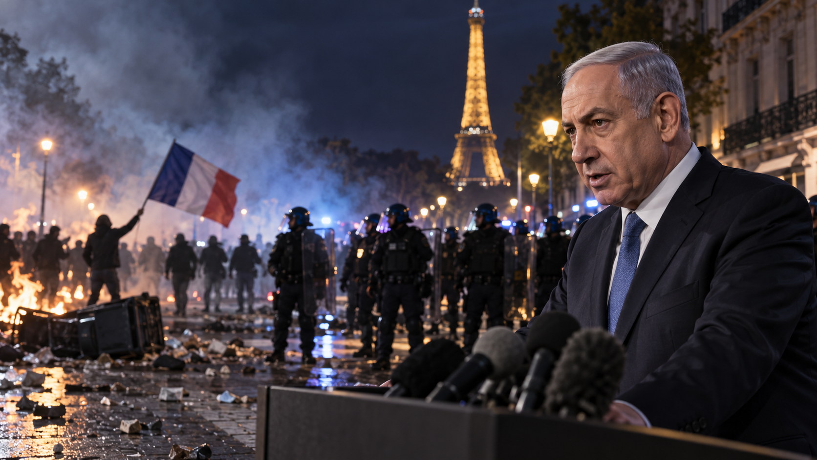 Netanyahu Sebut Prancis Dilanda “Invasi Ekstremis Islam”