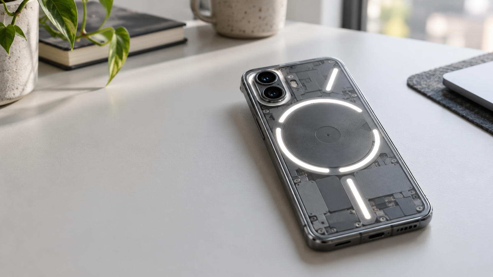 Nothing Phone 4b: Desain Transparan dan Glyph Bar