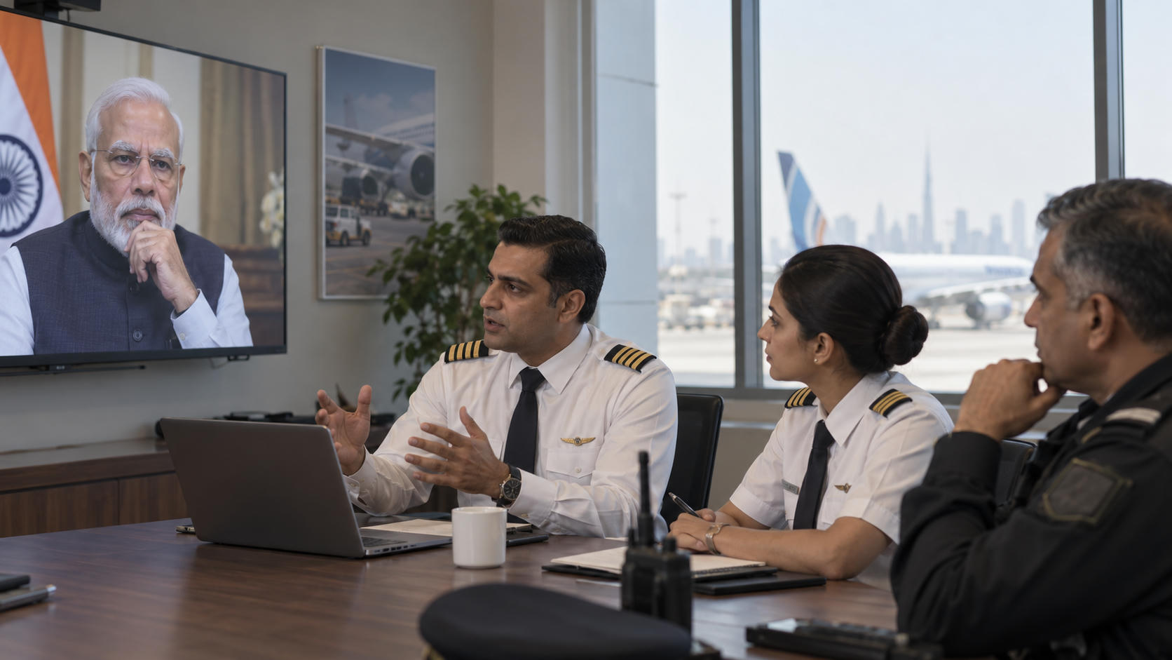 Pilot Flydubai Ceritakan Pesawat Nyaris Dibajak kepada Modi