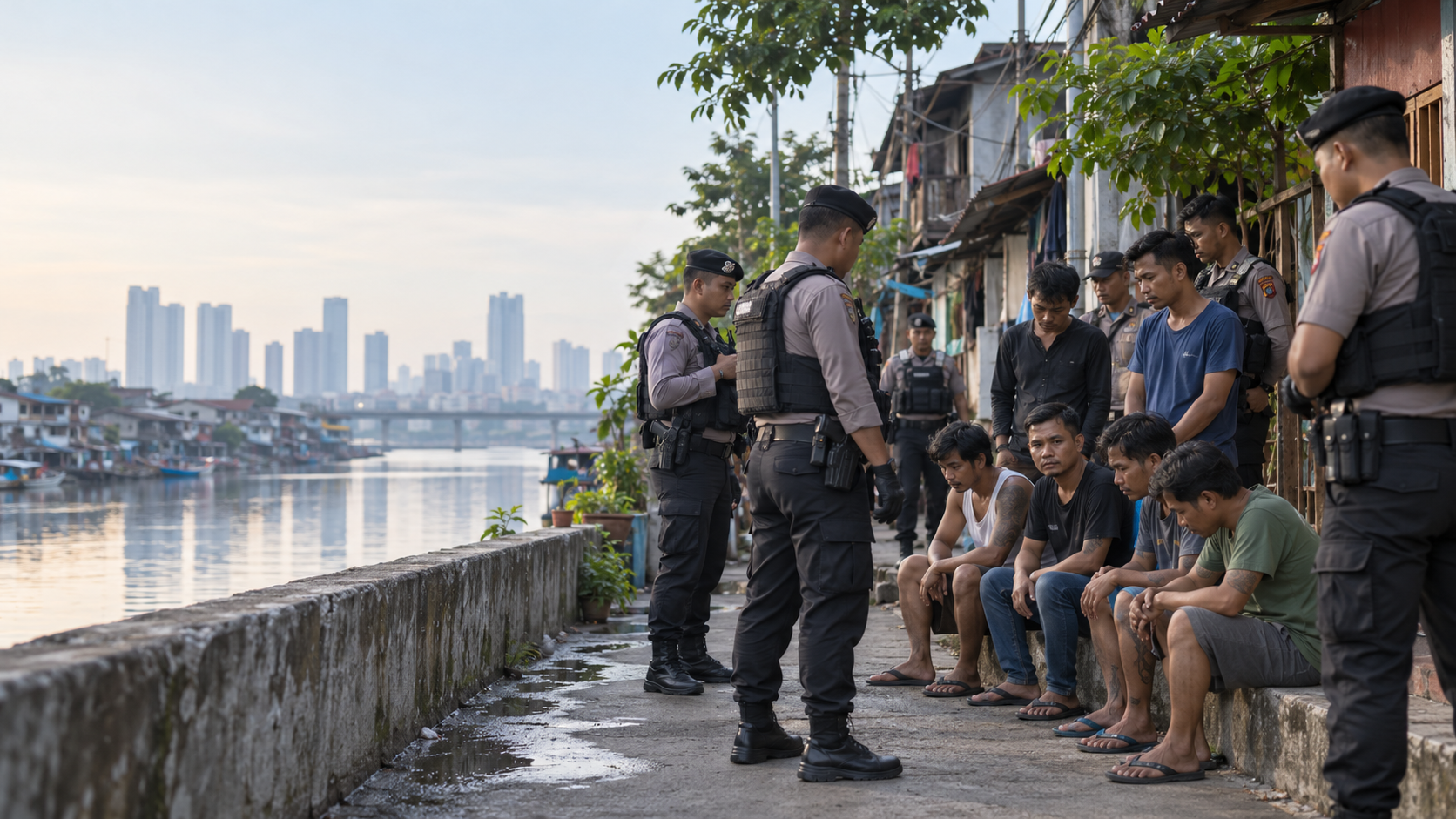 Polisi Gerebek Kampung Ambon, Tujuh Ditangkap