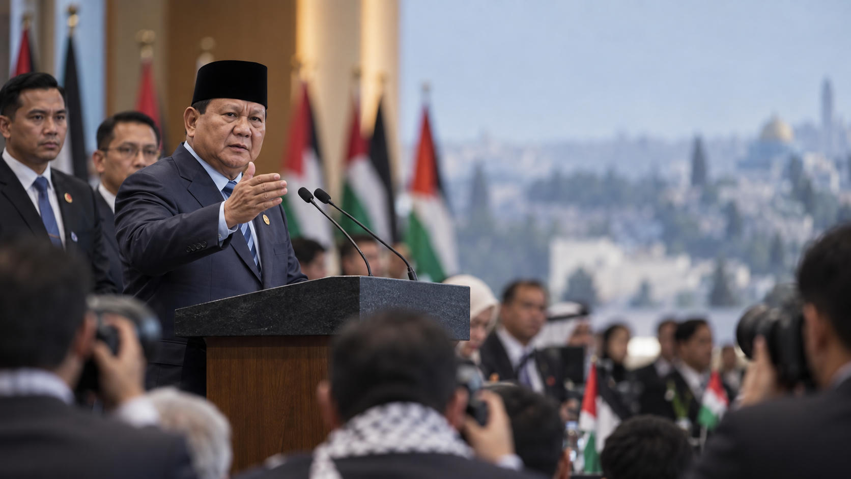 Prabowo Disebut Serukan "Bebaskan Palestina"