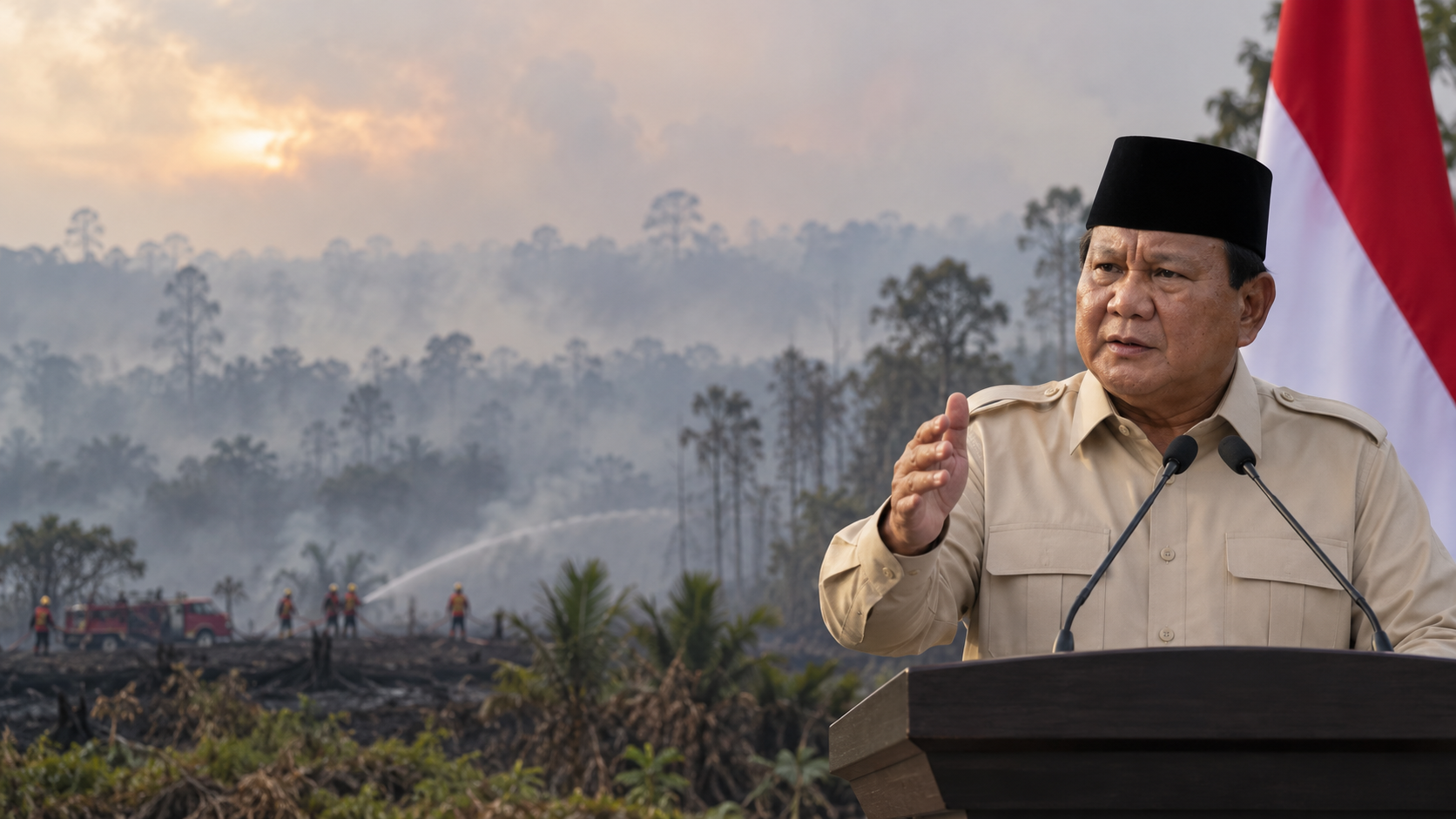 Prabowo Dua Kali Sindir Negara Lain soal Karhutla