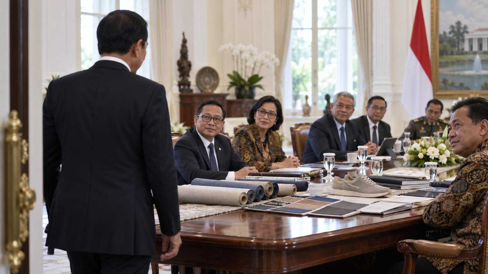 Prabowo Panggil Menkeu hingga Kepala BRIN ke Istana, Bahas Penguatan Industri Tekstil dan Sepatu