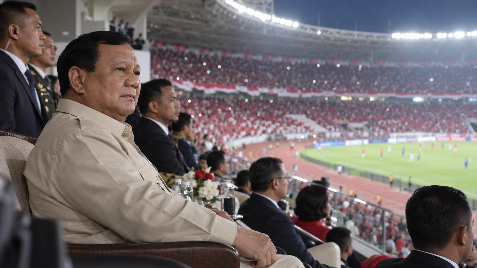 Prabowo Saksikan Final Indonesia vs Thailand di GBK