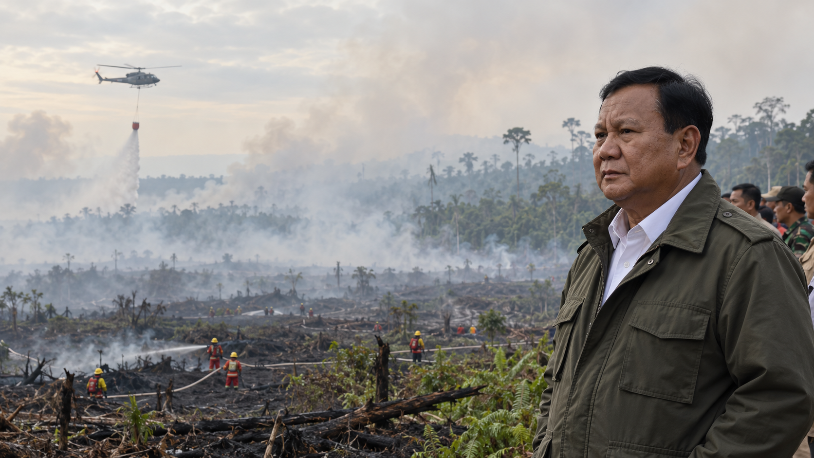 Prabowo Soroti Karhutla dan Dugaan Keterlibatan Perusahaan