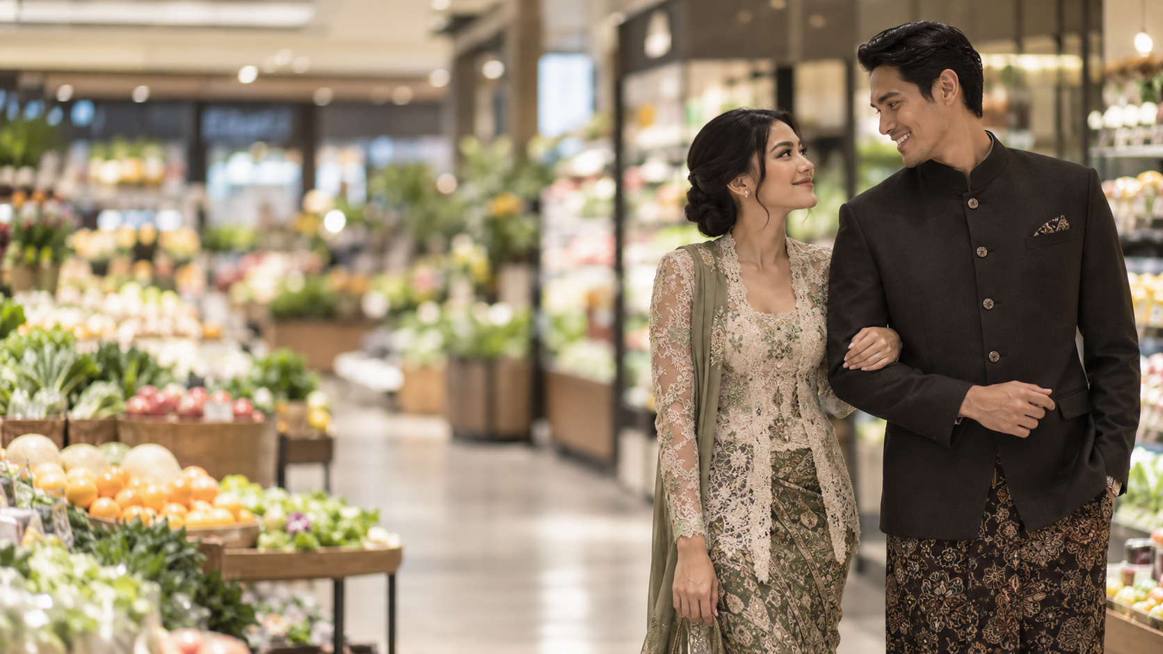 Prewedding Hana Malasan dan Sean Gelael di Supermarket