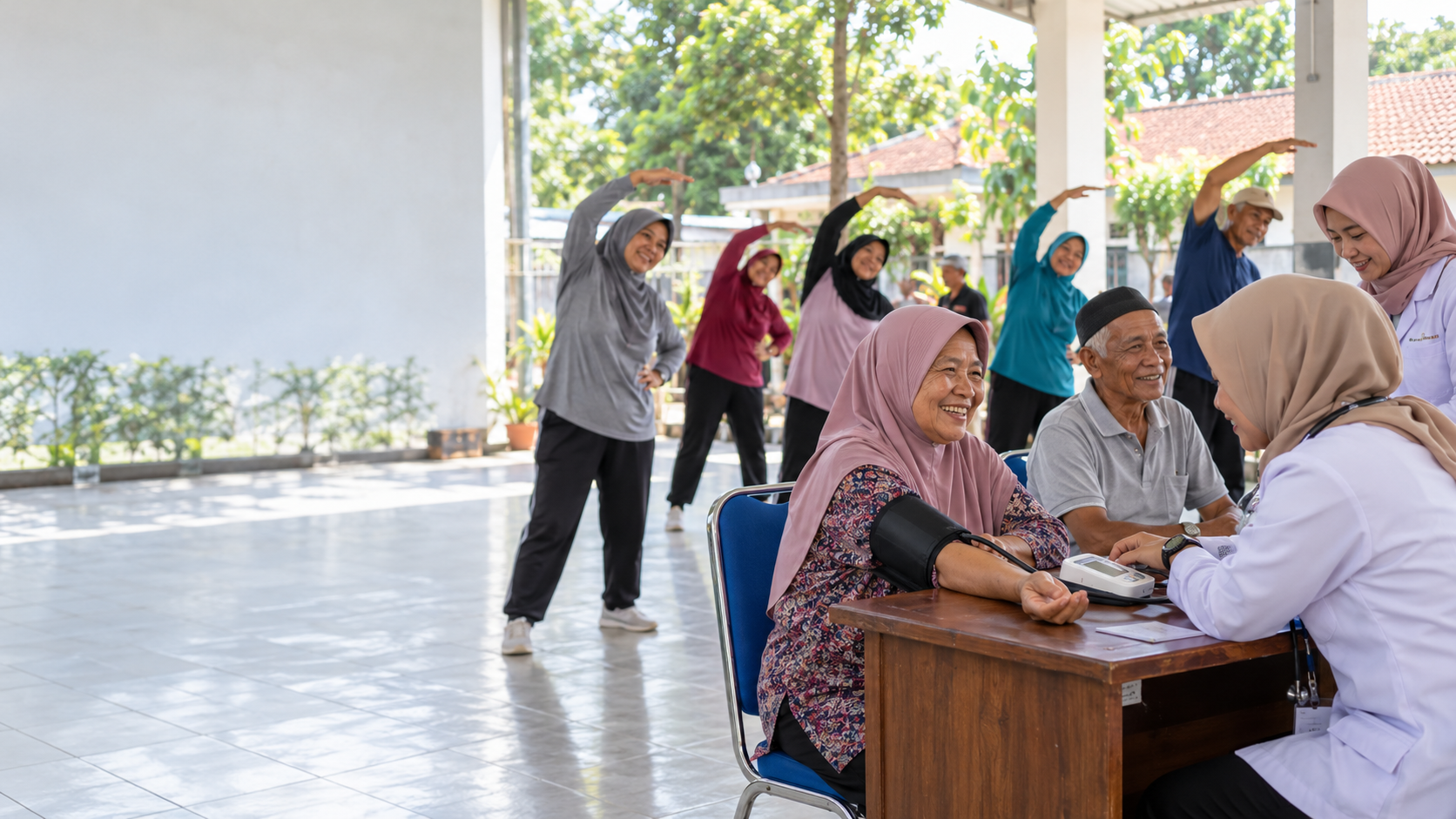 Prolanis UPTD Puskesmas Cisauk di Kantor Kelurahan Cisauk