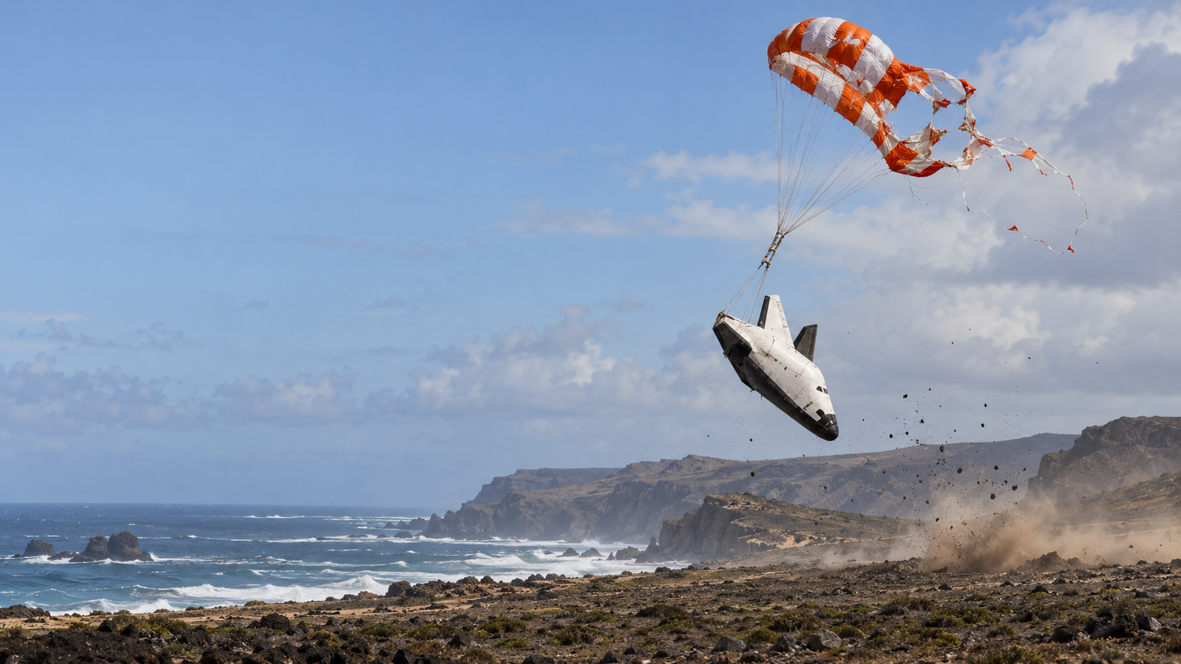 Prototipe Space Rider Jatuh Saat Uji Parasut