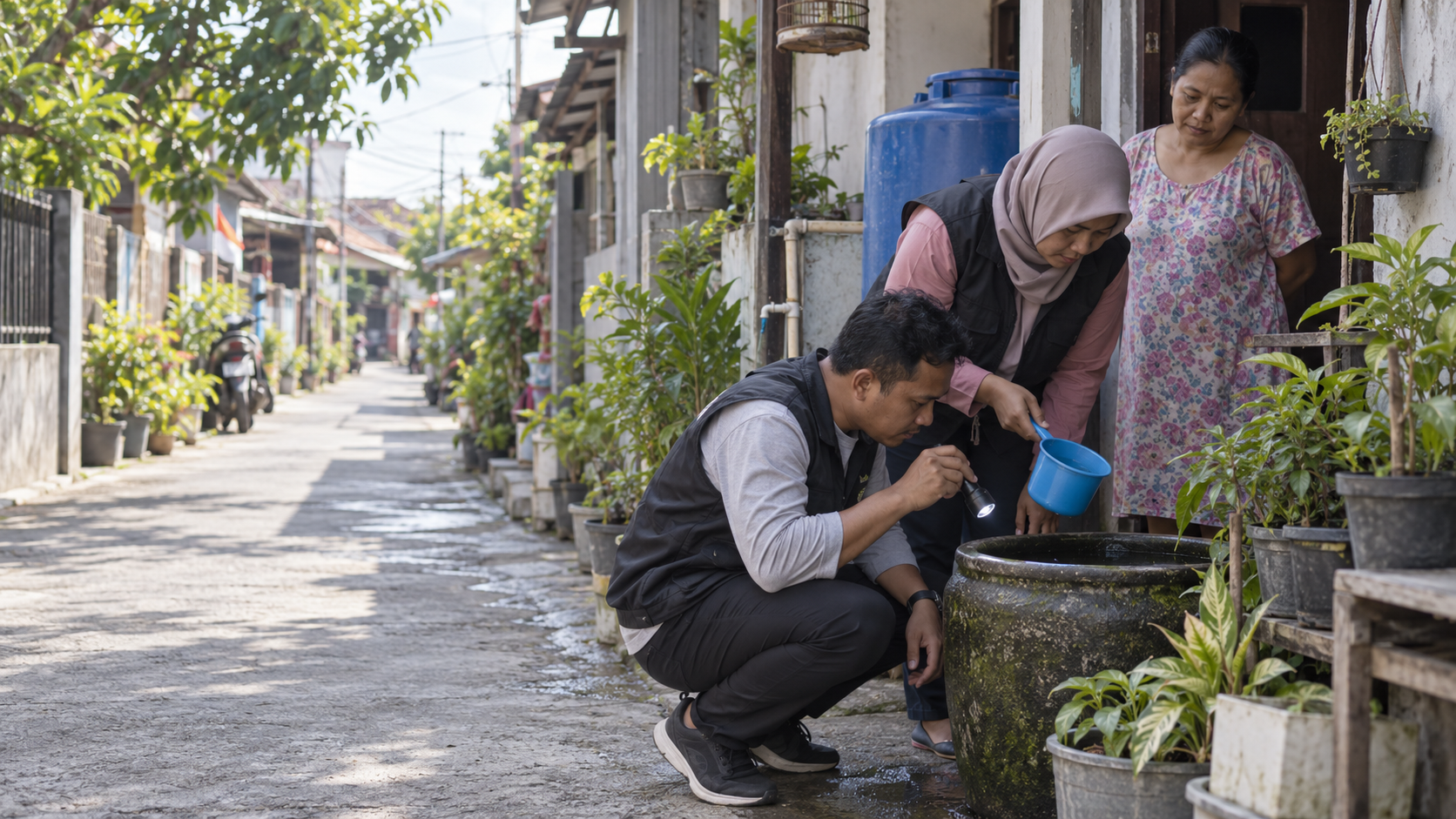 PSN di RW 12 Cengkareng Timur Temukan Dua Rumah Positif Jentik