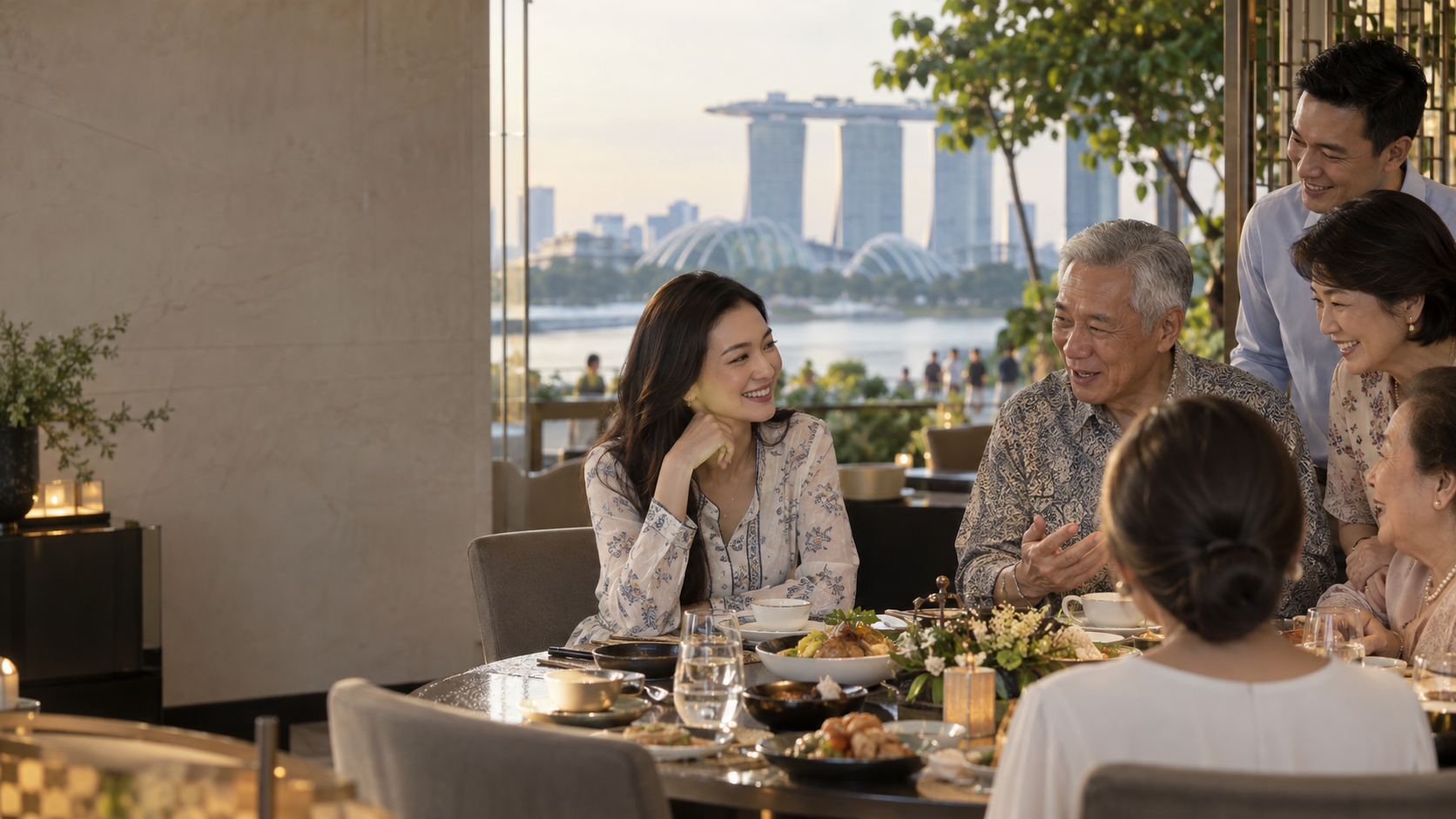 Raline Shah Makan Bersama Keluarga dan Menteri Singapura