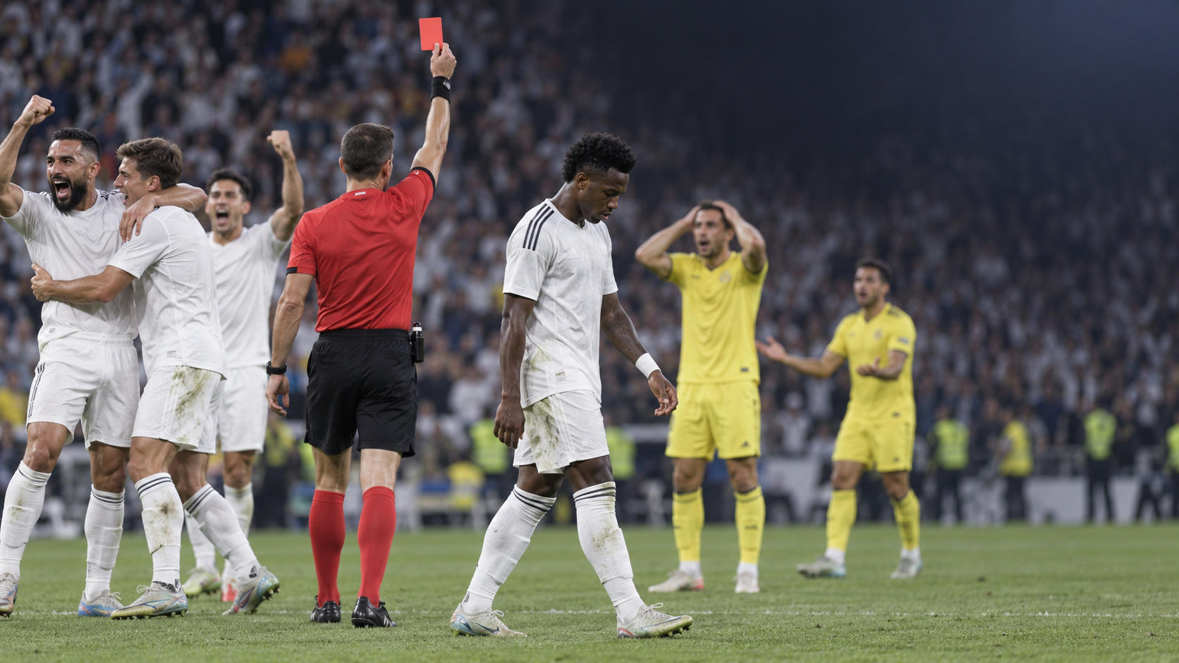 Real Madrid Menang 1-0 atas Villarreal dengan 10 Pemain