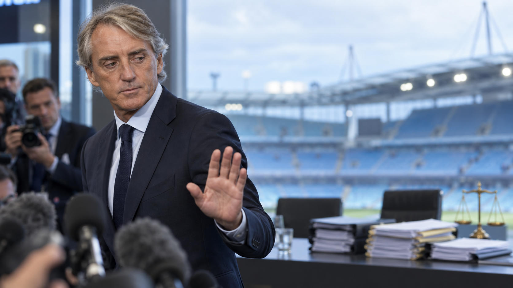 Roberto Mancini Jauh dari Dakwaan Manchester City