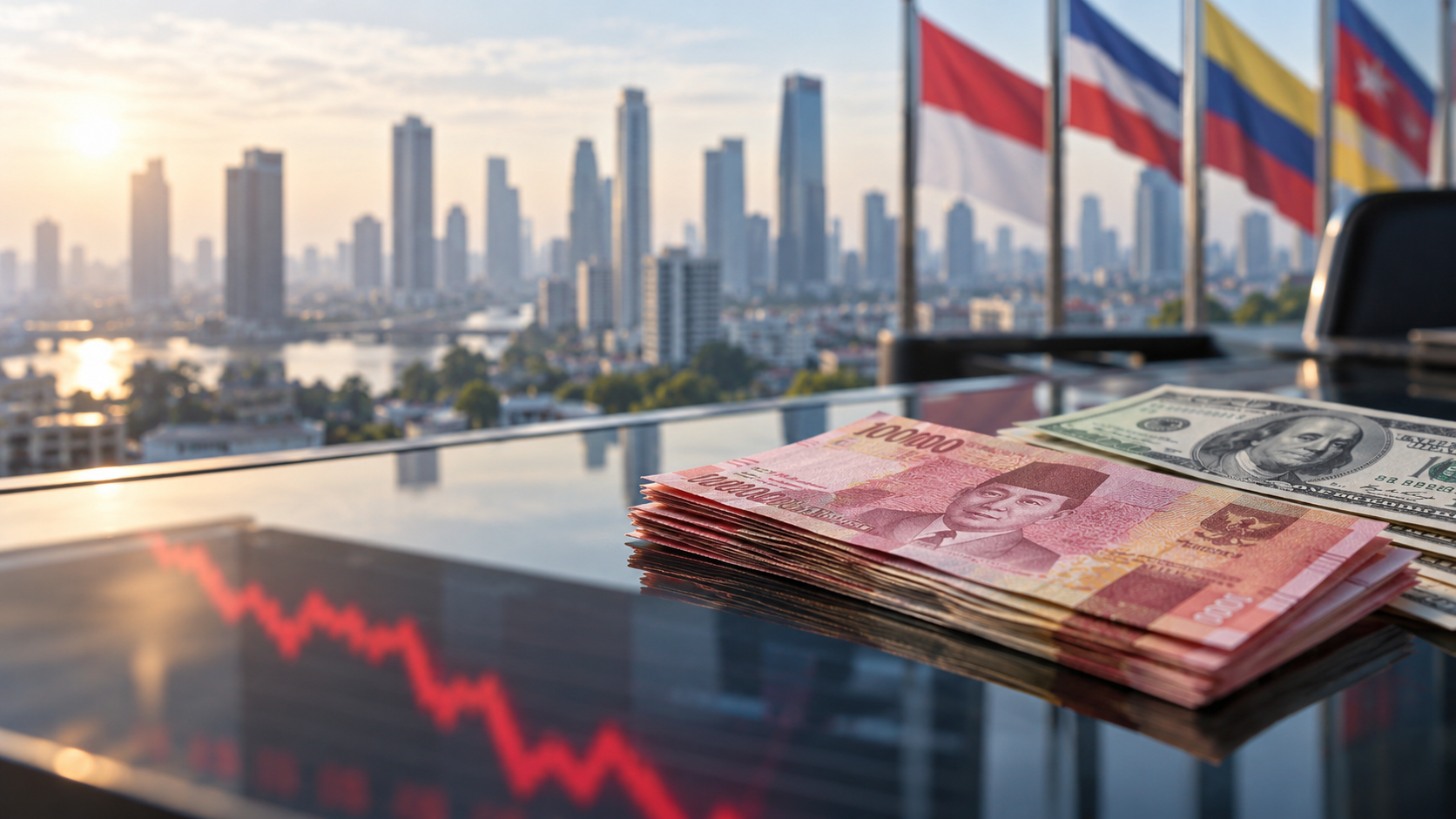 Rupiah Tembus Rp18.000, Bagaimana Kondisi Tetangga?