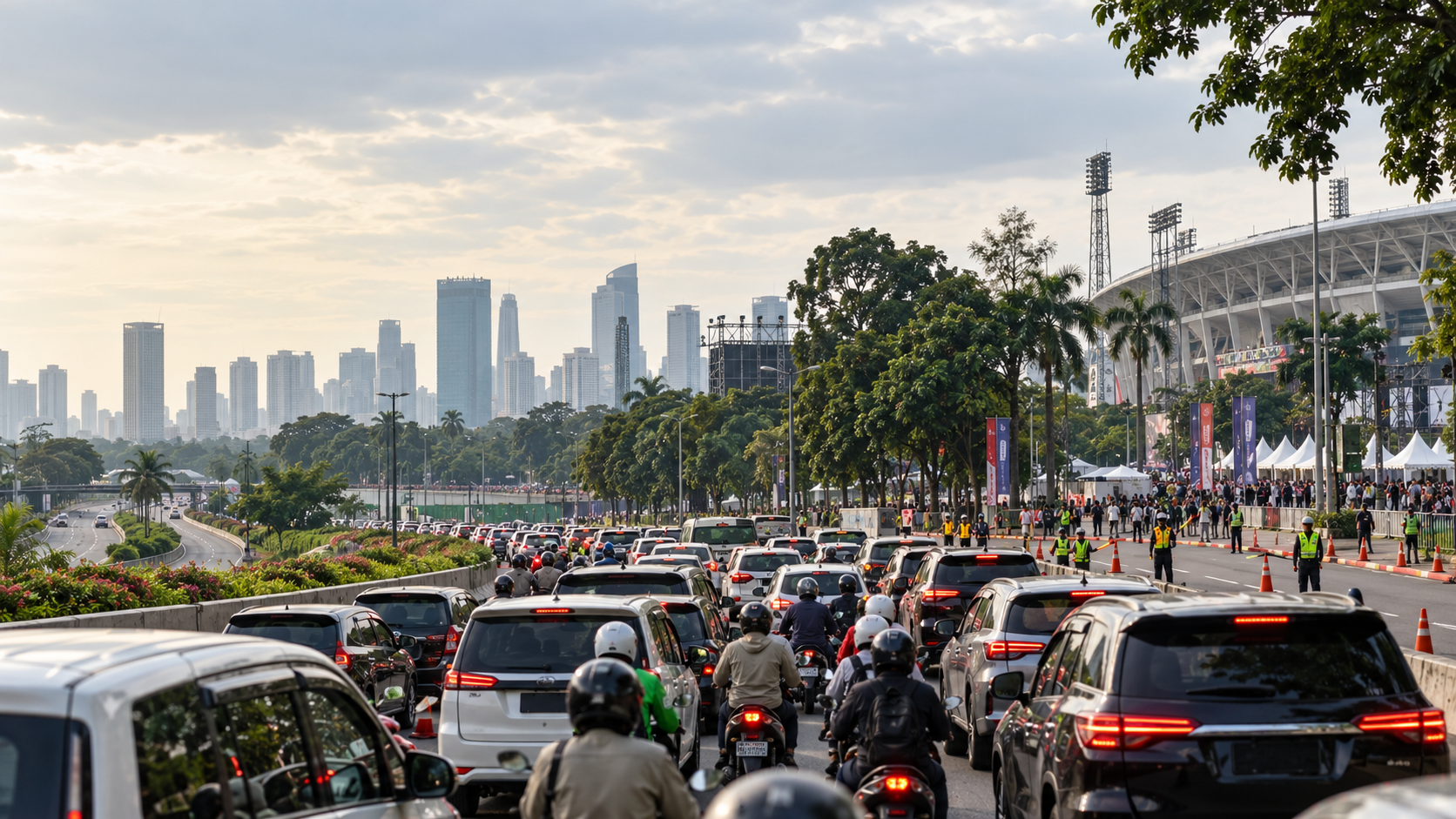 Senayan Macet Hari Ini: 4 Acara Bersamaan, Rute Alternatif
