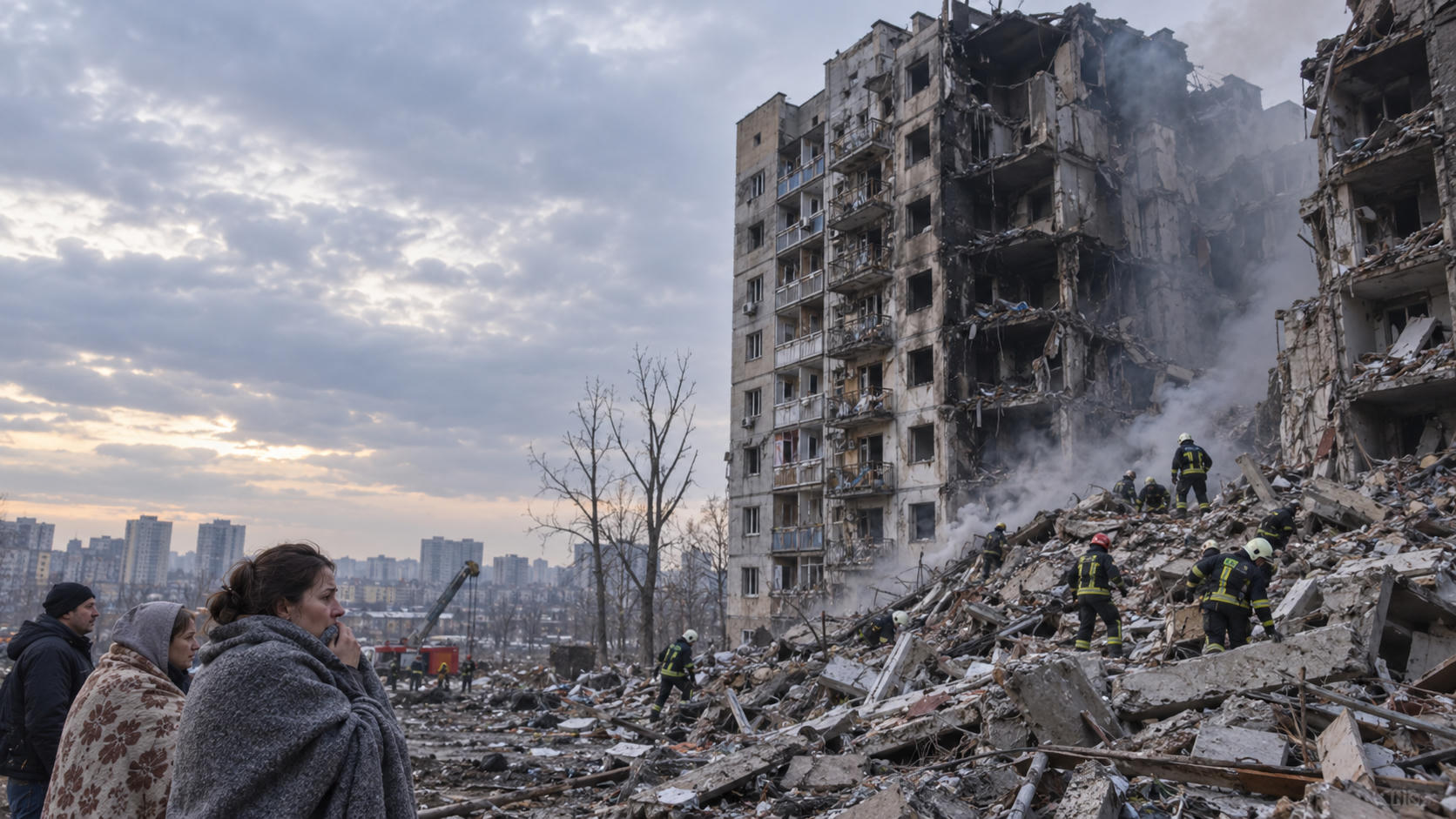 Serangan Apartemen di Ukraina: 20 Tewas, 5 Anak