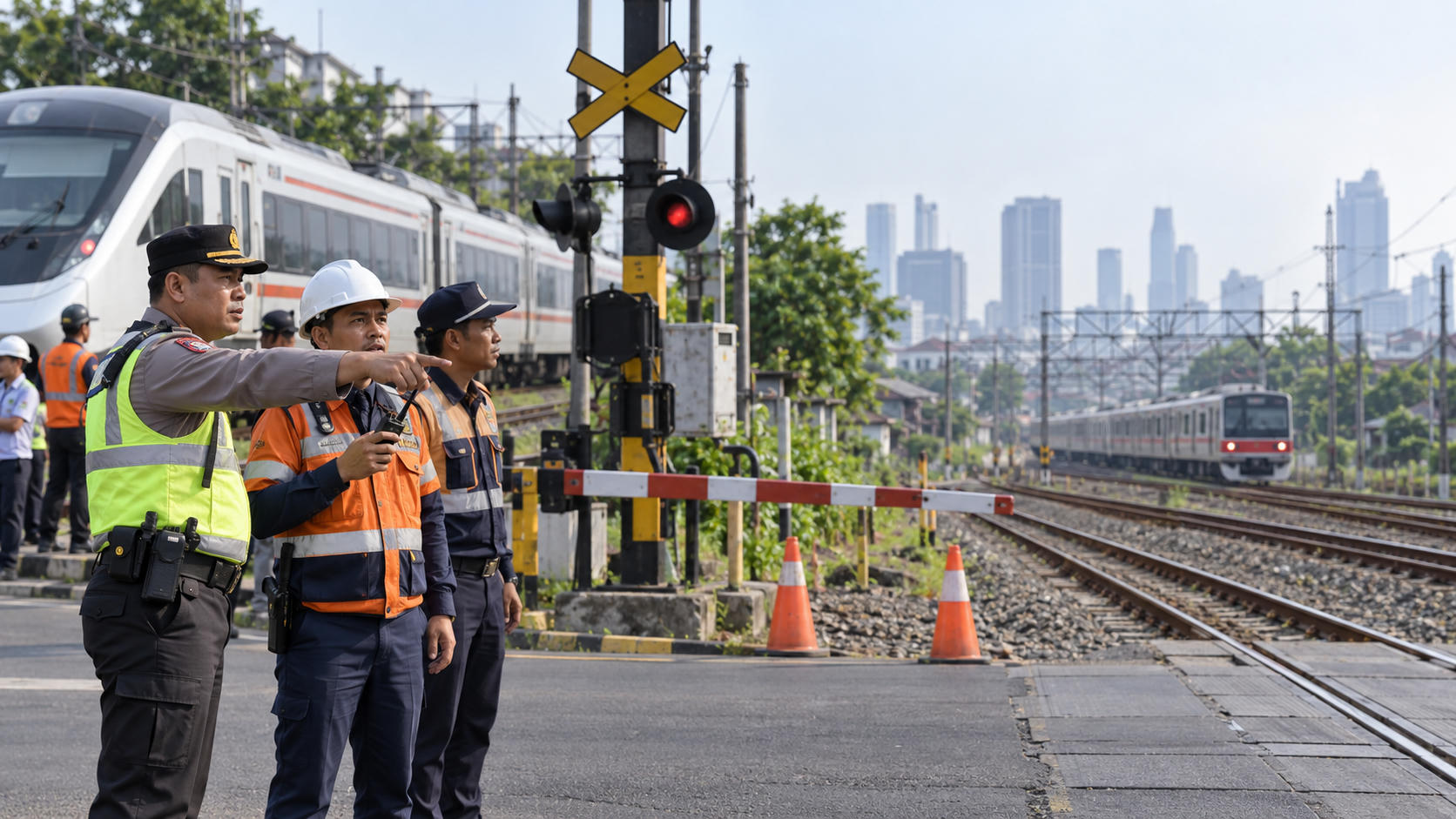 SOP Polisi Saat Ragu dalam Darurat KA Anggrek-KRL