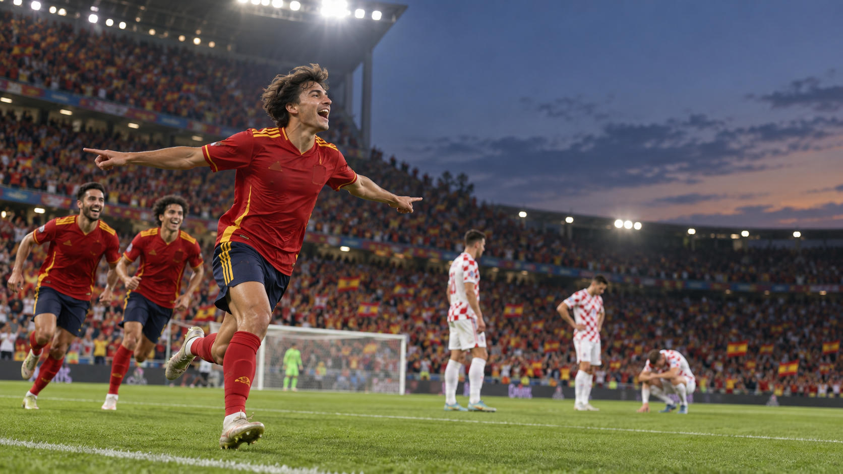 Spanyol Menang 4-1 atas Kroasia, Yamal Cetak Dua Gol