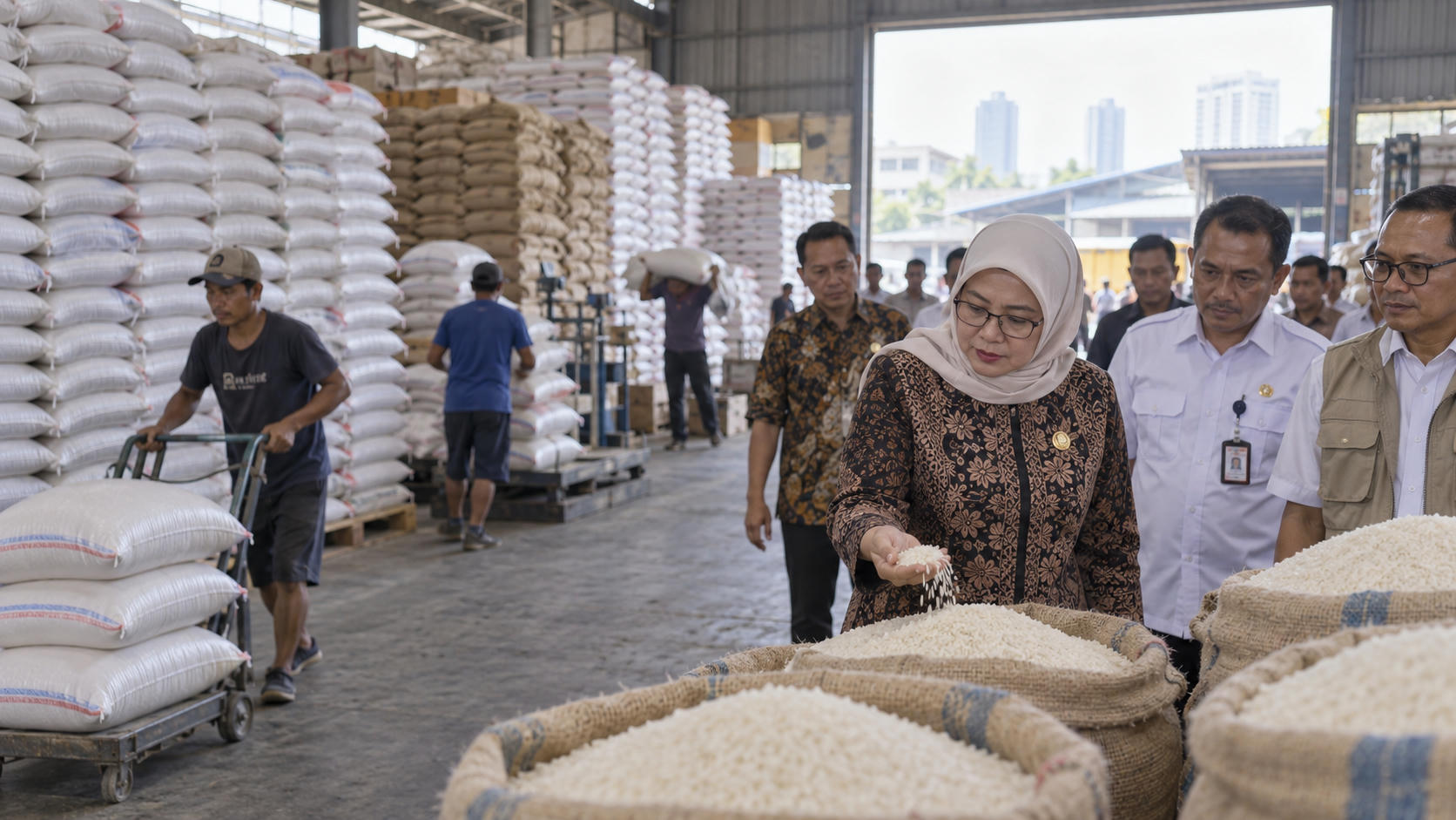 Stok Beras Cipinang Aman, Titiek Soeharto: Tanpa Impor