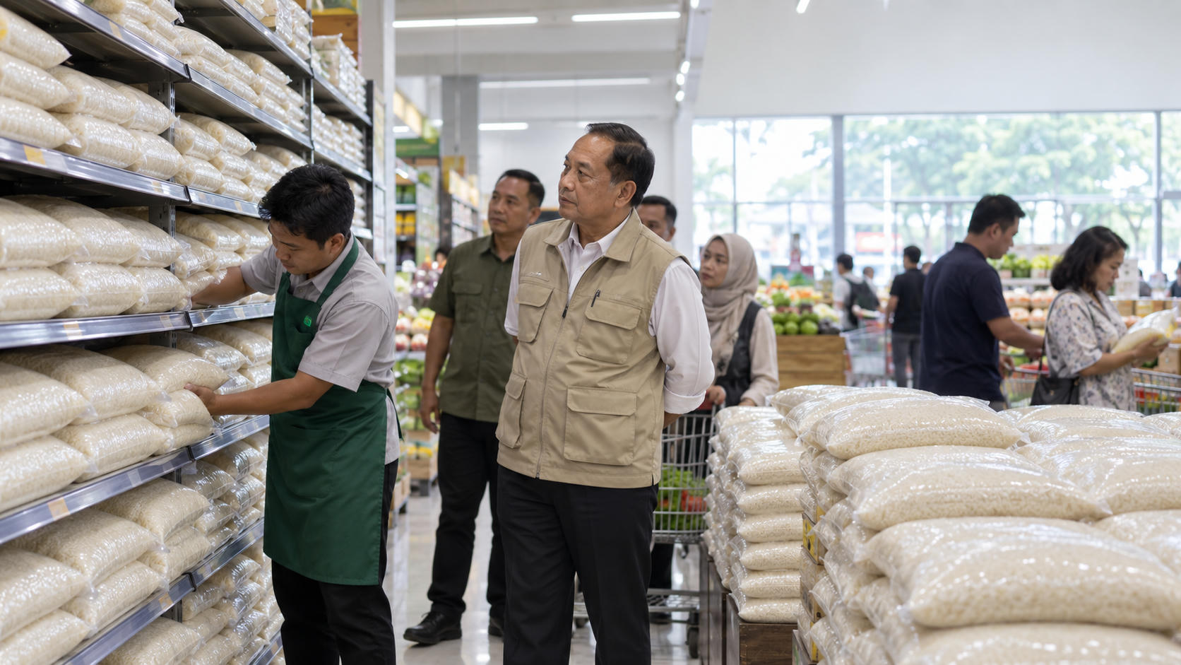 Stok Beras Premium di Ritel Aman, Bulog Diminta Tambah Pasokan