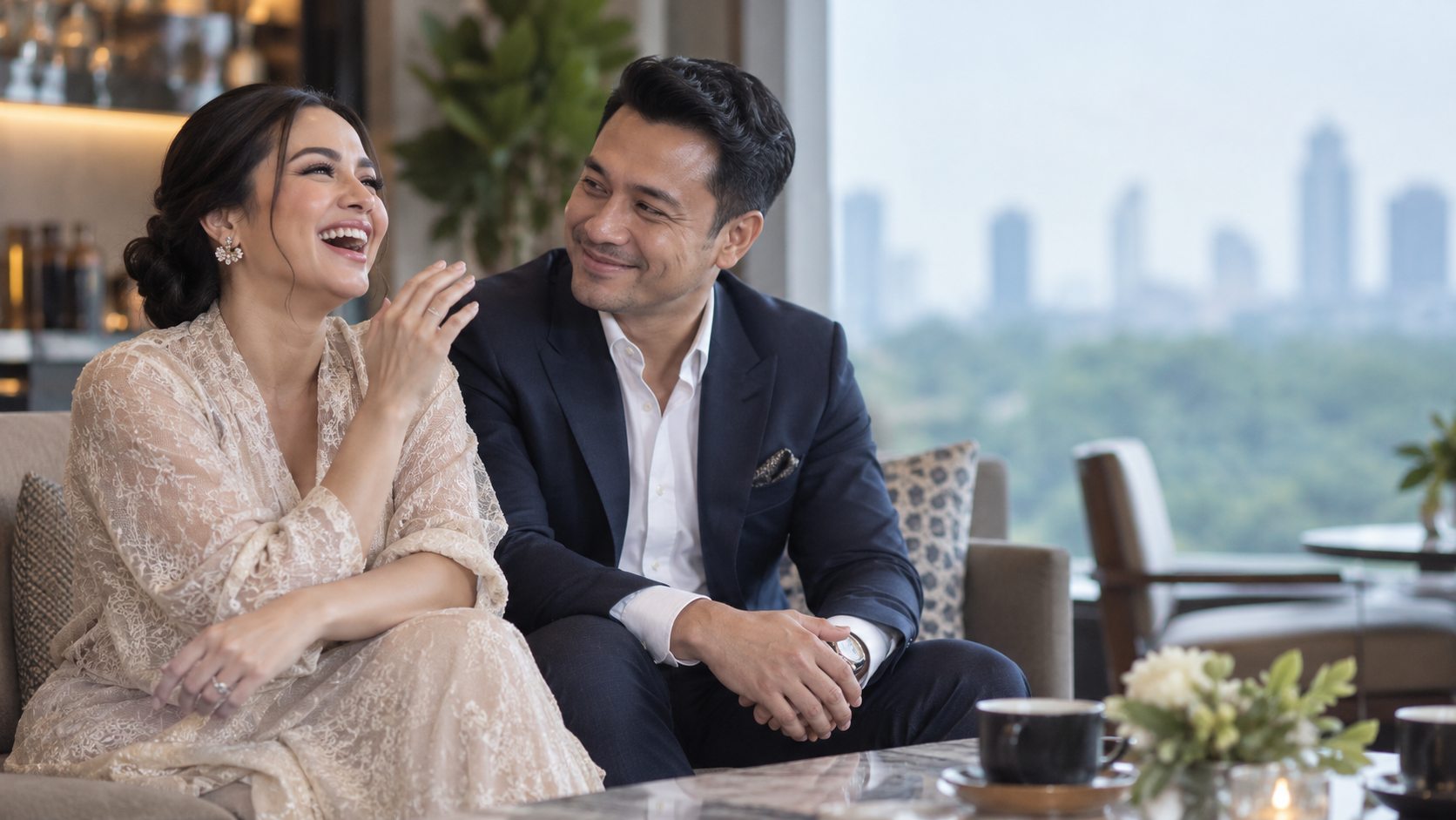 Syahrini Humor dan Apa Adanya di Depan Reino Barack