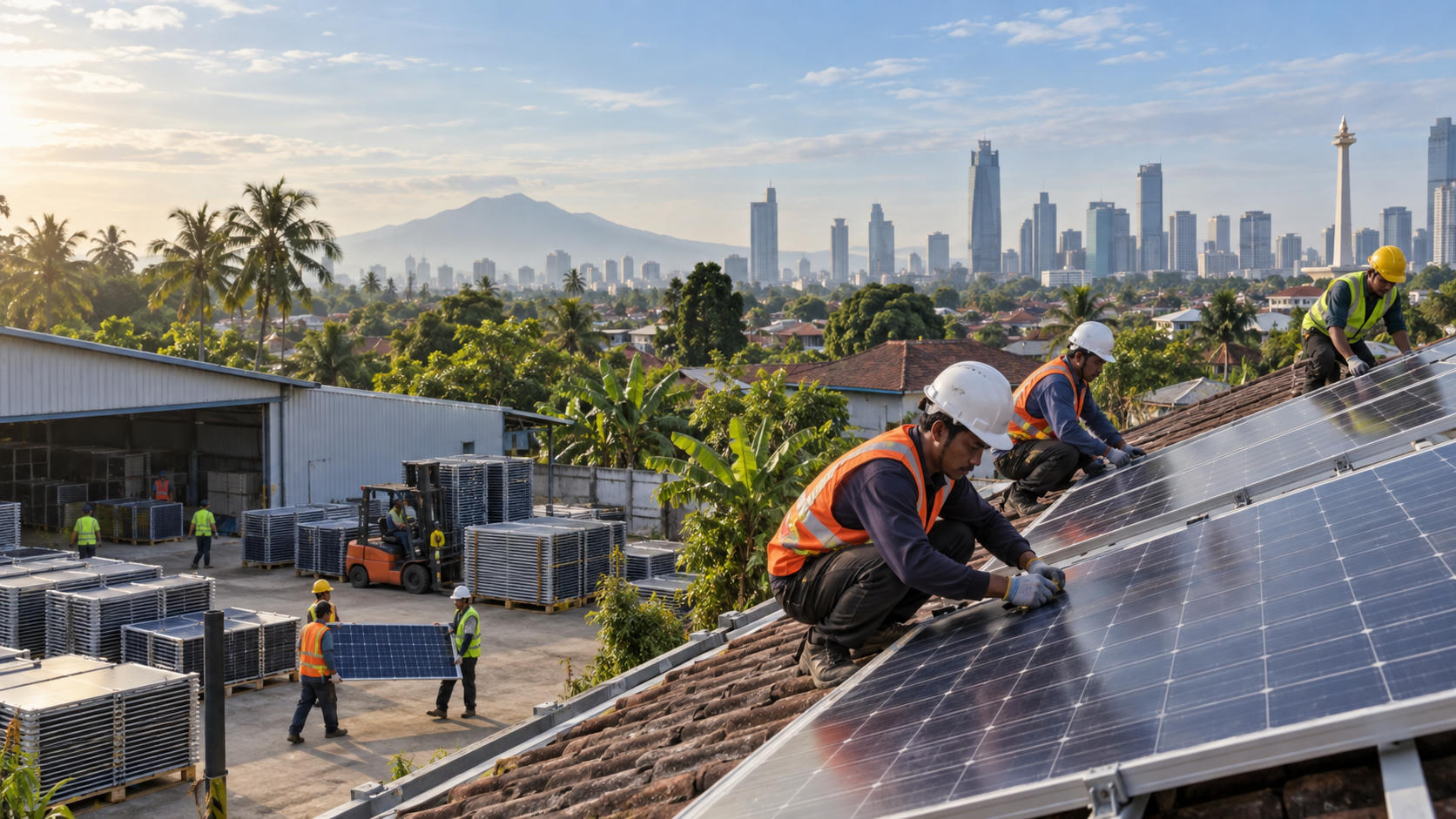 Tarif AS 104%, Indonesia Alihkan Panel Surya ke Domestik