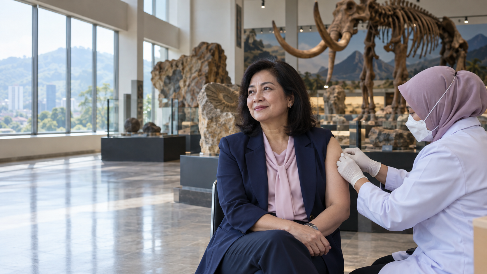 Tina Maman Abdurrahman: Vaksinasi HPV dan Museum Geologi